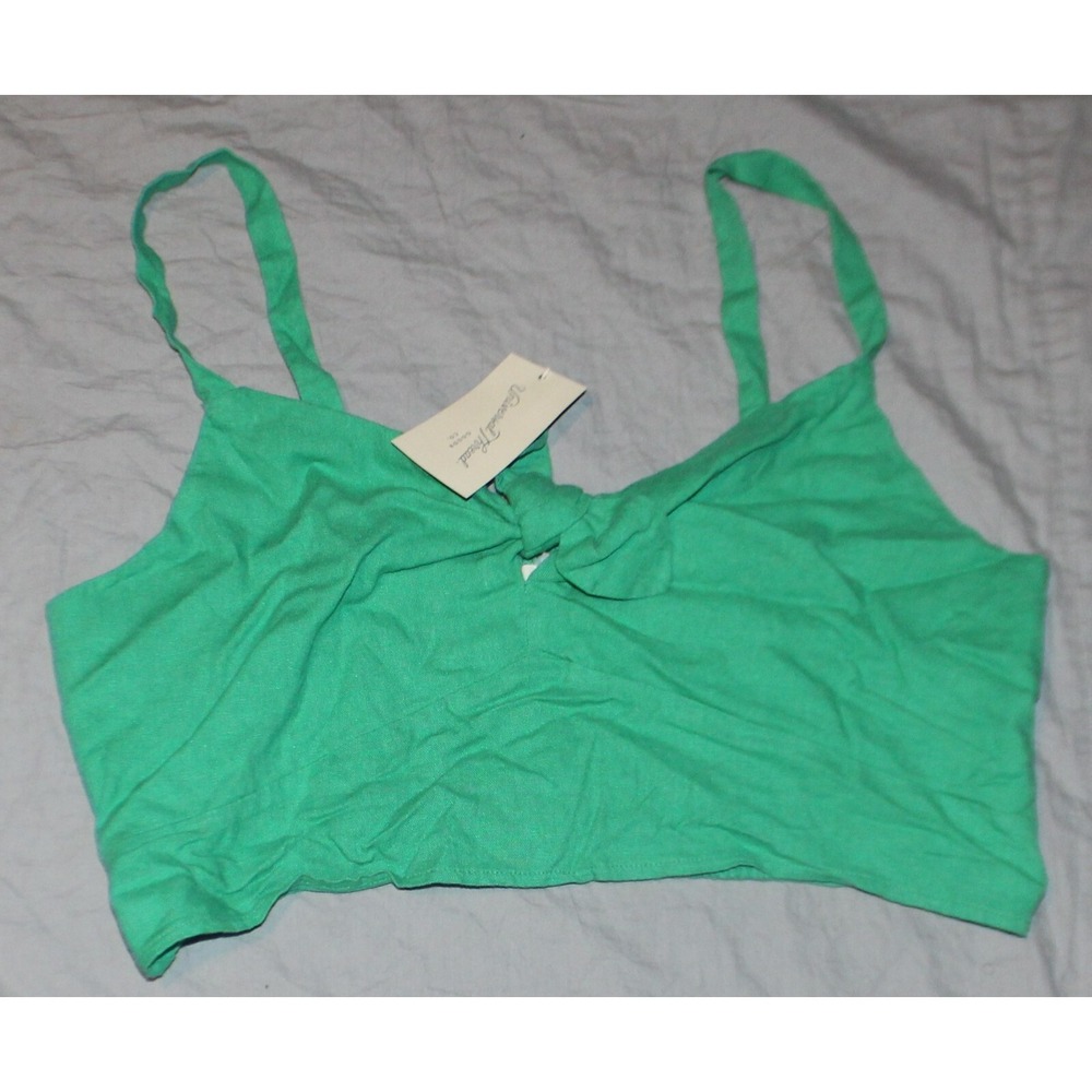 Women's Tie-Front Cropped Tank Top - Universal Thread Pink size M